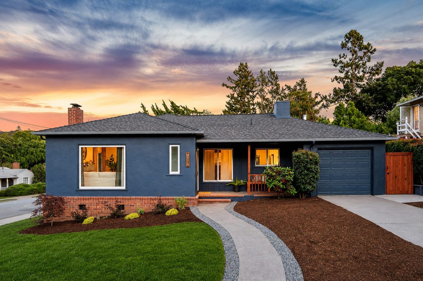 Beautiful corner upgrade to the Redwood Heights neighborhood
